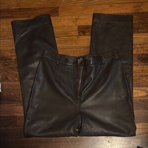 Women’s Brown Leather Pants